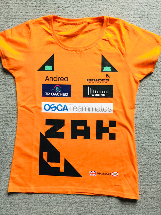 Ladies Team Orange Top